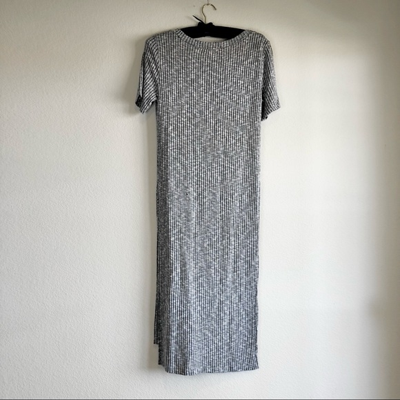 ASTR Ribbed Grey Midi Dress, M - Picture 6 of 6